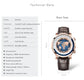 World Time Automatic Mechanical Calendar Stainless Steel Inspirational Watches