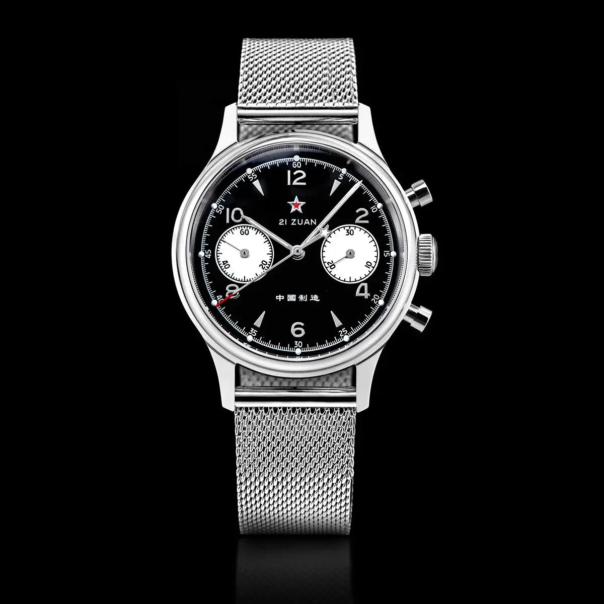 1963 Panda Pilot Chronograph Watch Air Force Sapphire - Inspirational Watches