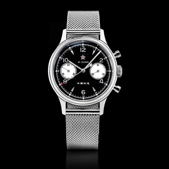 1963 Panda Pilot Chronograph Watch Air Force Sapphire - Inspirational Watches