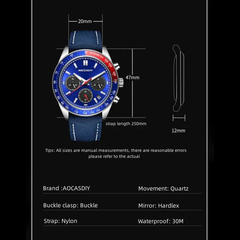 Multi-functional Business Fashion vintage watch - Inspirational Watches