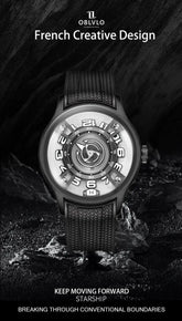Curvature Engine Star Ship Automatic Super Luminous Blue Nightlight Automatic Inspirational Watches