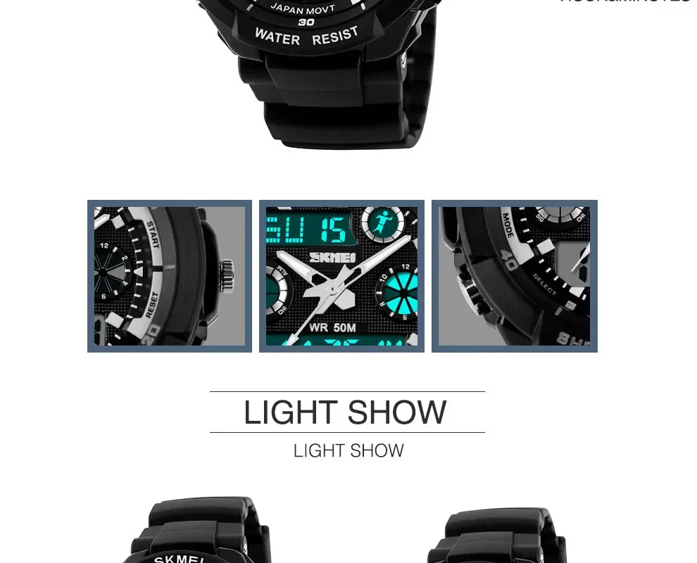 Shockproof Waterproof Electronic Watch Inspirational Watches