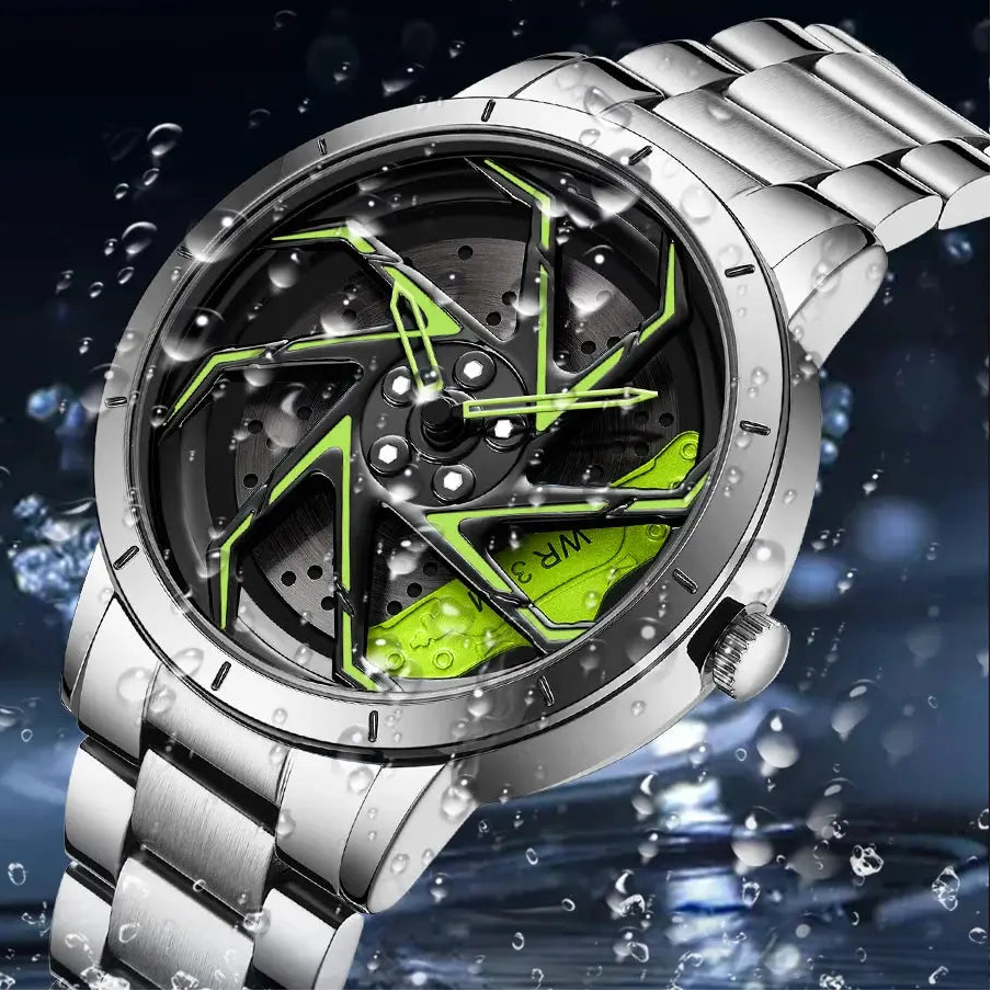360 Degree Rotating Wheel Rim Dial Watch Inspirational Watches