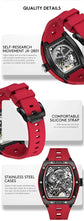 Automatic Waterproof Fashion Sport Skeleton Analog Mechanical Watch for Men Inspirational Watches