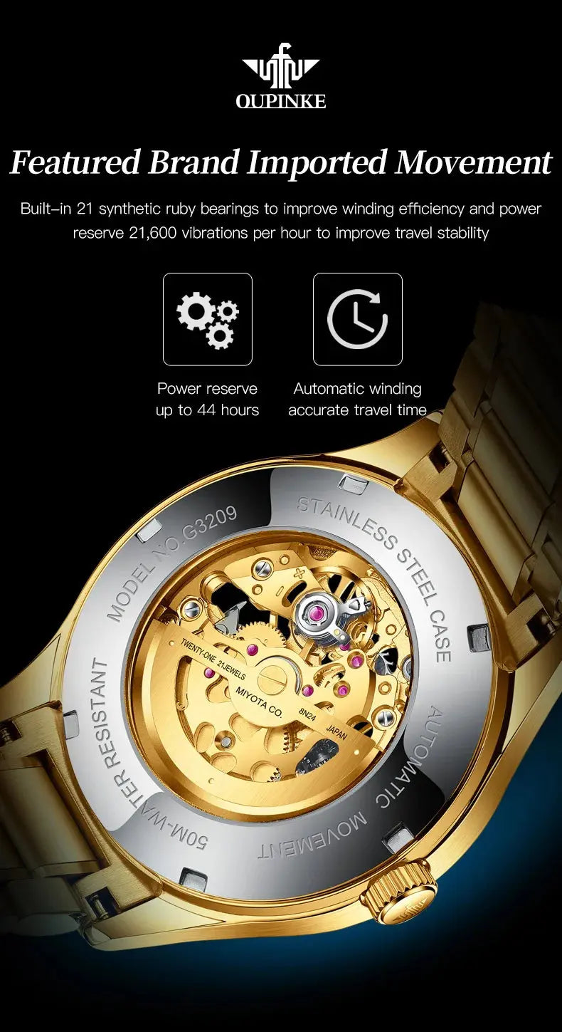 Japan Movement Automatic Mechanical Watch - Inspirational Watches