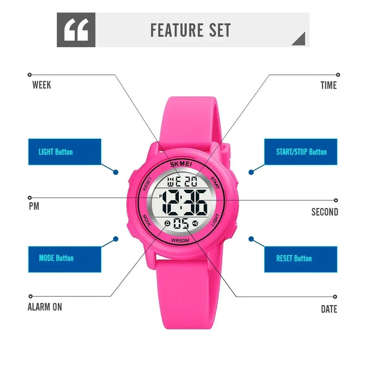 Waterproof Kids Sports Watch Inspirational Watches