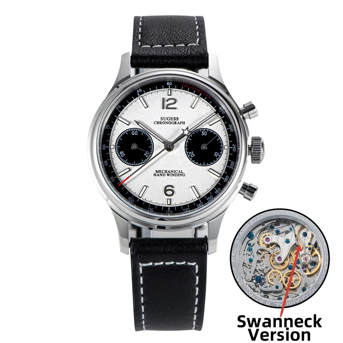 Chronograph Panda Wristwatch Air Force Sapphire Waterproof Inspirational Watches