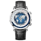 World Time Automatic Mechanical Calendar Stainless Steel Inspirational Watches