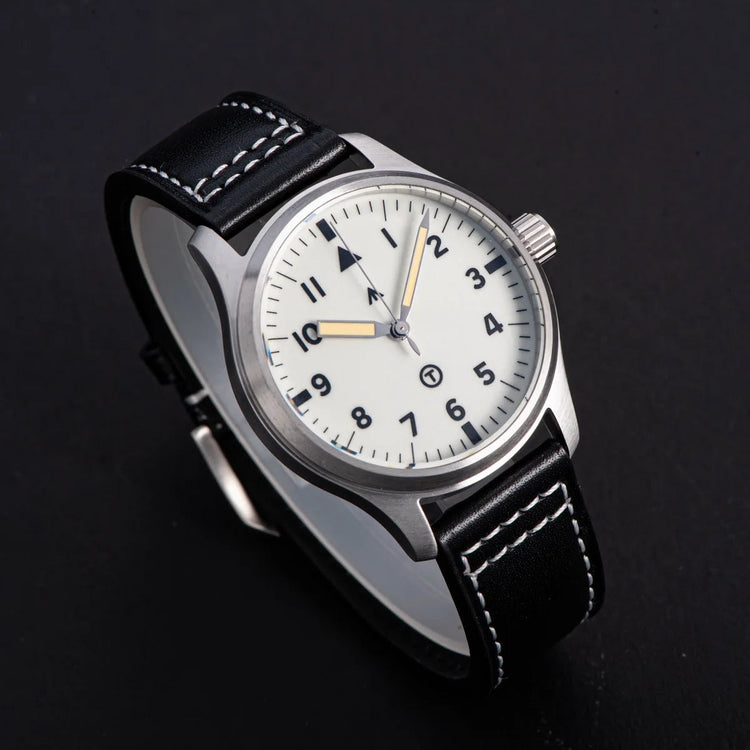SEESTERN Watch Automatic Mechanical Wristwatches NH35 Movement Military Full Luminous Sapphire Crystal Waterproof Army Air Force Inspirational Watches