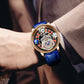 Relogio PINDU Fixed Roulette Watch Latest Design Quartz Watch Men Waterproof Leather Man Wristwatch Upgraded Version Inspirational Watches