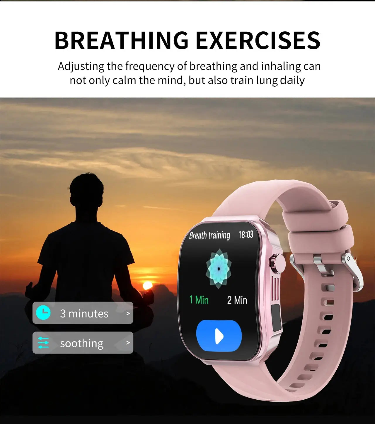 LIGE New 2.2-inch 3D Curved Screen Smart Watch With LED Light Thermometer Health Monitor Smartwatch BT Call Sports Fitness Watch Inspirational Watches