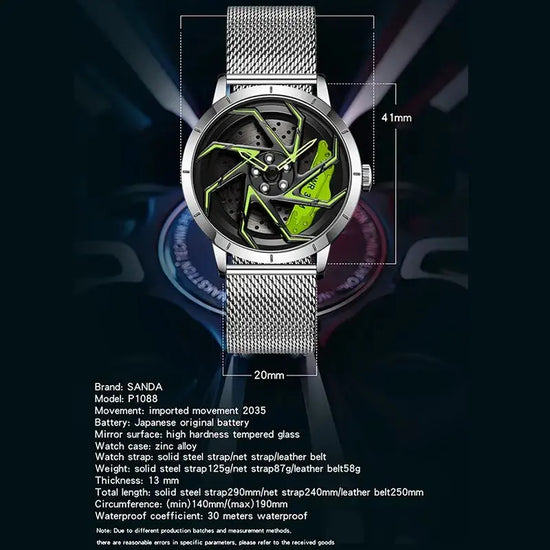 Spinning Waterproof Sport Watch Inspirational Watches