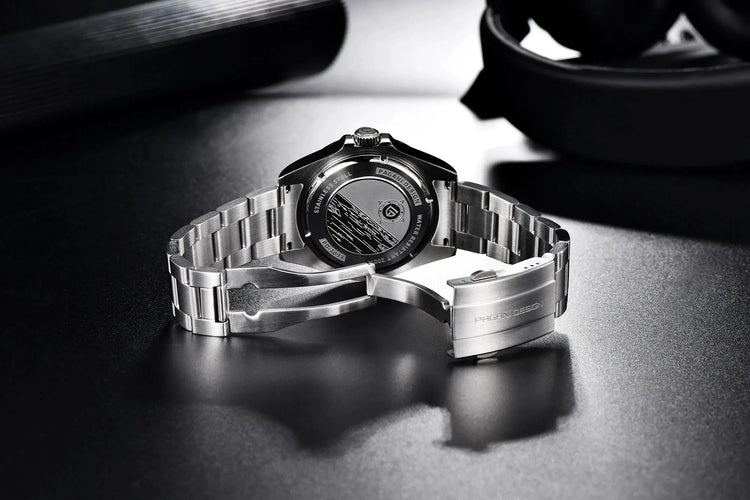 Luxury Automatic Mechanical Wristwatch Stainless Steel Retro 42mm Sapphire Waterproof - Inspirational Watches