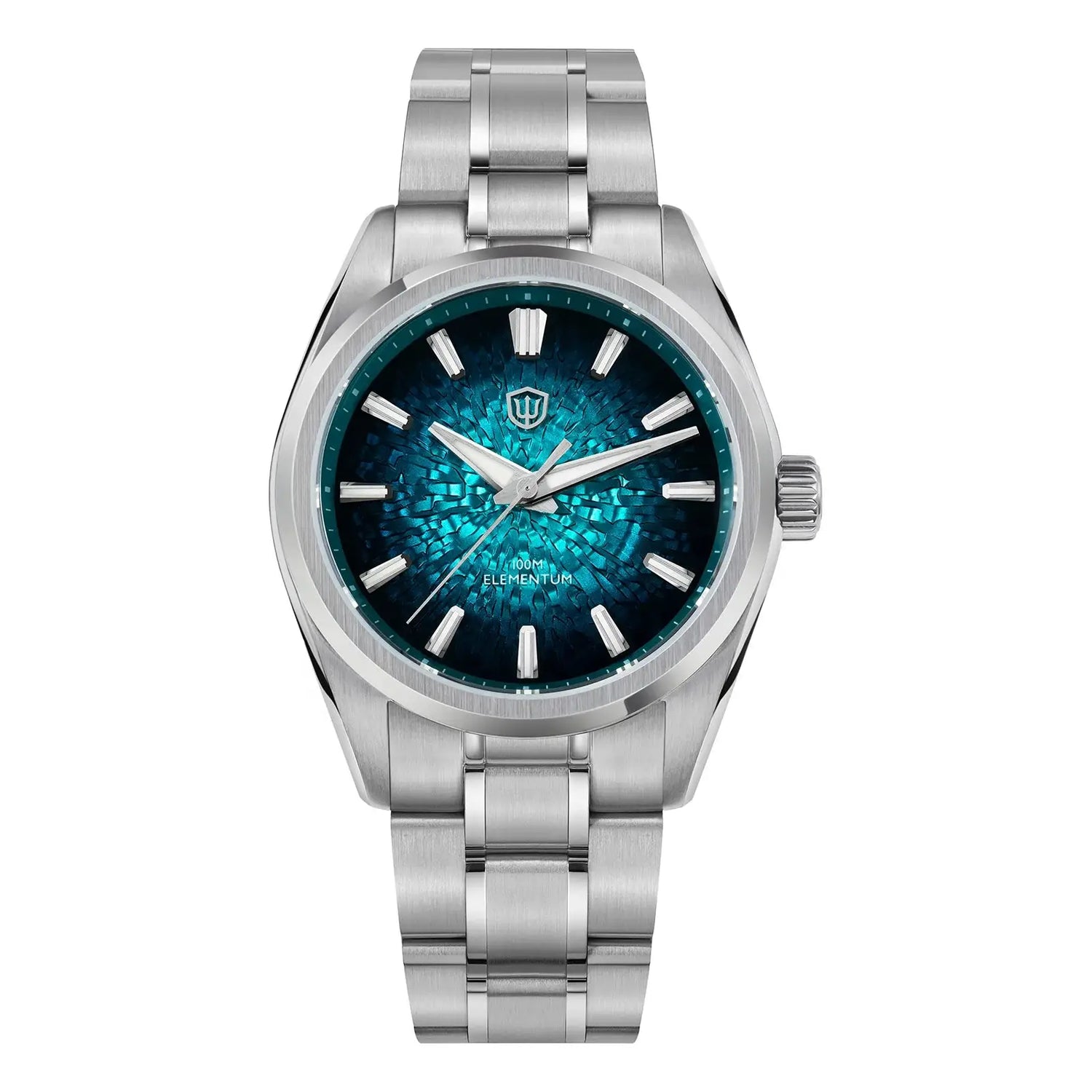 Watchdives WD0003C Quartz Watch VH31 Sweep Seconds Movement 38mm ice Crack Dial Sapphire Luminous 100m Waterproof Men Wristwatch Inspirational Watches