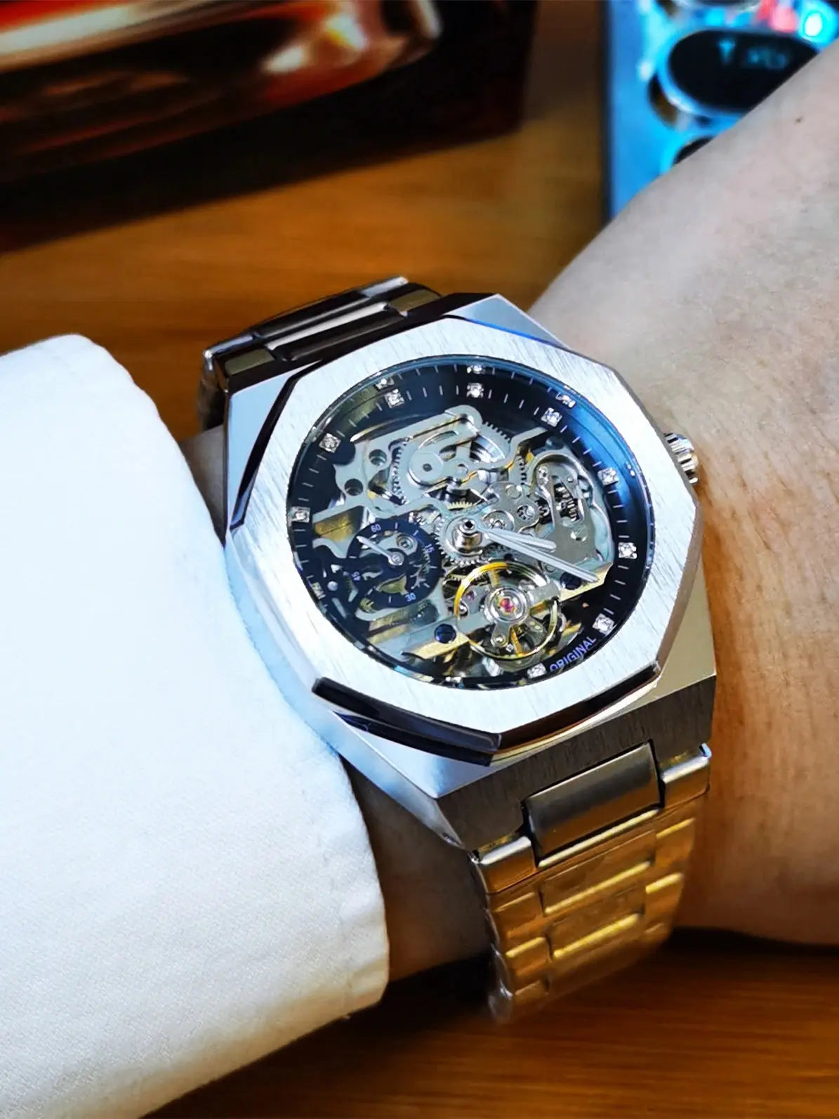 Automatic Tourbillon Skeleton Mechanical watch Inspirational Watches