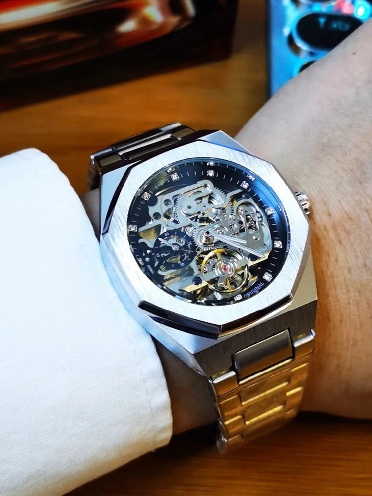 Automatic Tourbillon Skeleton Mechanical watch Inspirational Watches