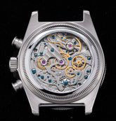 SEESTERN Chronograph Man of Watch Mechanical Tianjin ST1901 Movement Sapphire Wristwatches Nylon Sticker Strap Luminous Skeleton Inspirational Watches