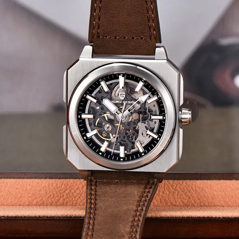 PAGANI DESIGN New Hollowed Men Mechanical Watch Top Brand Sapphire Glass Clock Classic Luxury Waterproof Automatic Men&