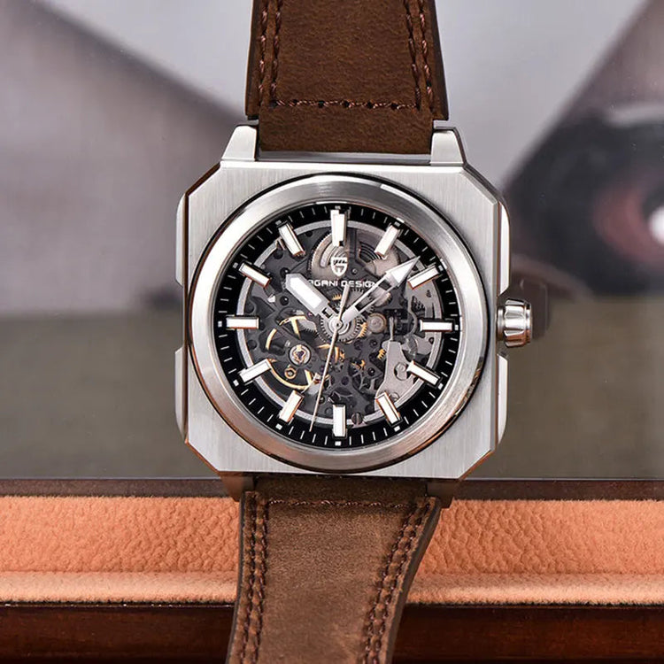 PAGANI DESIGN New Hollowed Men Mechanical Watch Top Brand Sapphire Glass Clock Classic Luxury Waterproof Automatic Men&