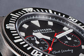 SEESTERN Chronograph Man of Watch Mechanical Tianjin ST1901 Movement Sapphire Wristwatches Nylon Sticker Strap Luminous Skeleton Inspirational Watches