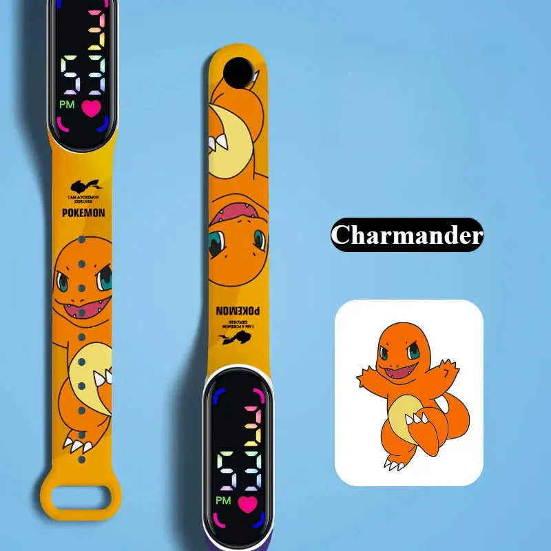 Pokemon LED Digital Waterproof Watch for Kids Inspirational Watches