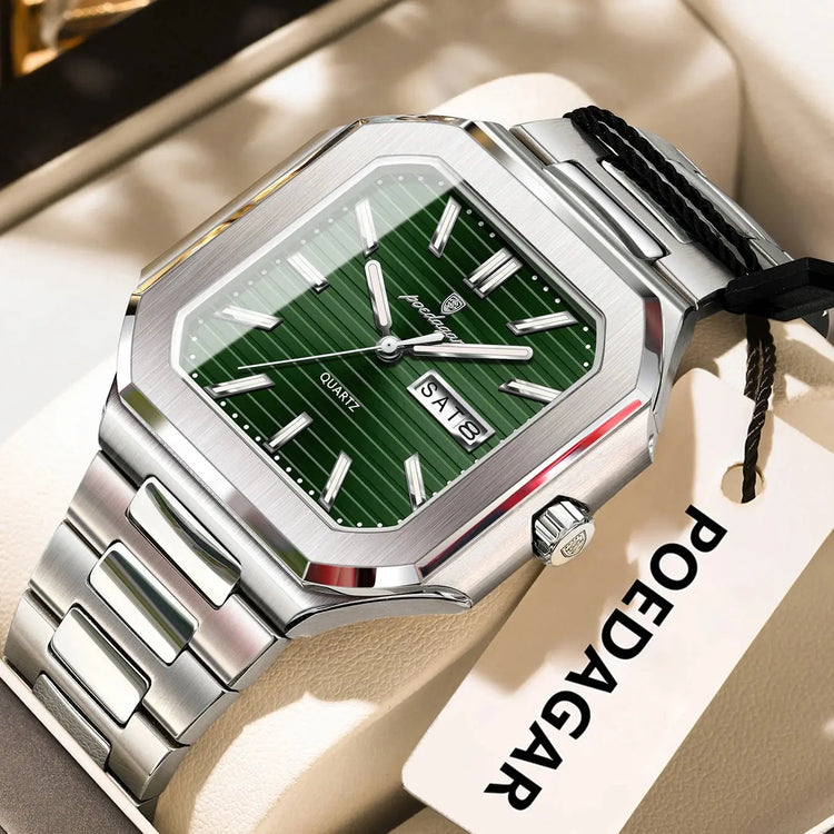 Square Fashion Man Waterproof Luminous Wristwatch Inspirational Watches