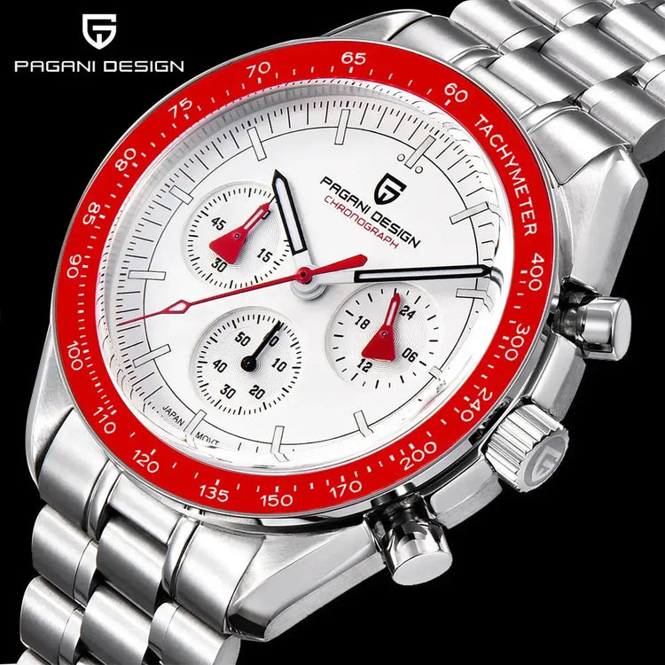 Luxury Business Mens Watches Chronograph AR Sapphire Mirror Waterproof - Inspirational Watches