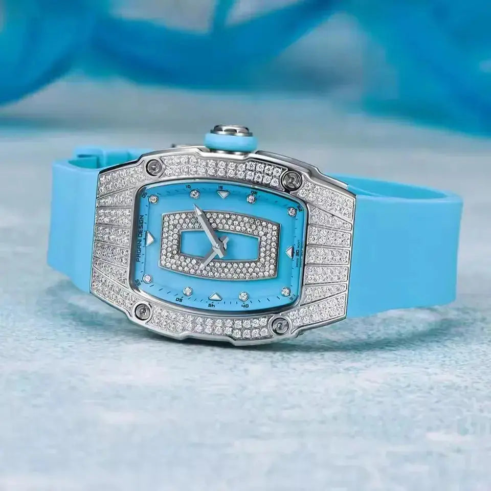 Fashion Women Creative Diamond Inlaid Waterproof Watches - Inspirational Watches