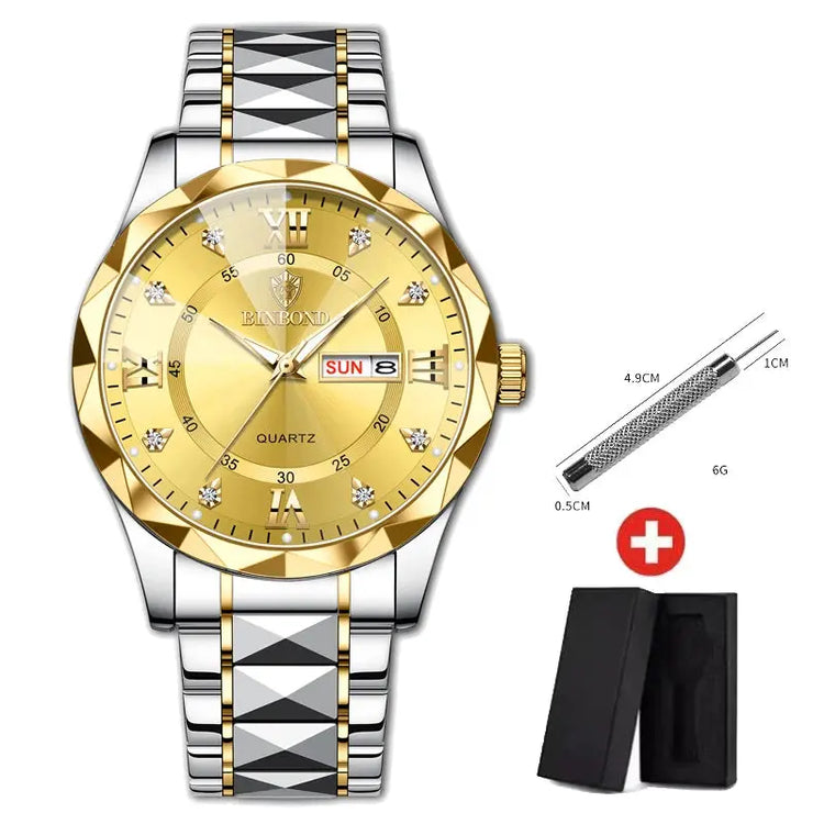 Original Waterproof Luminous Dual Calendar Watch Inspirational Watches