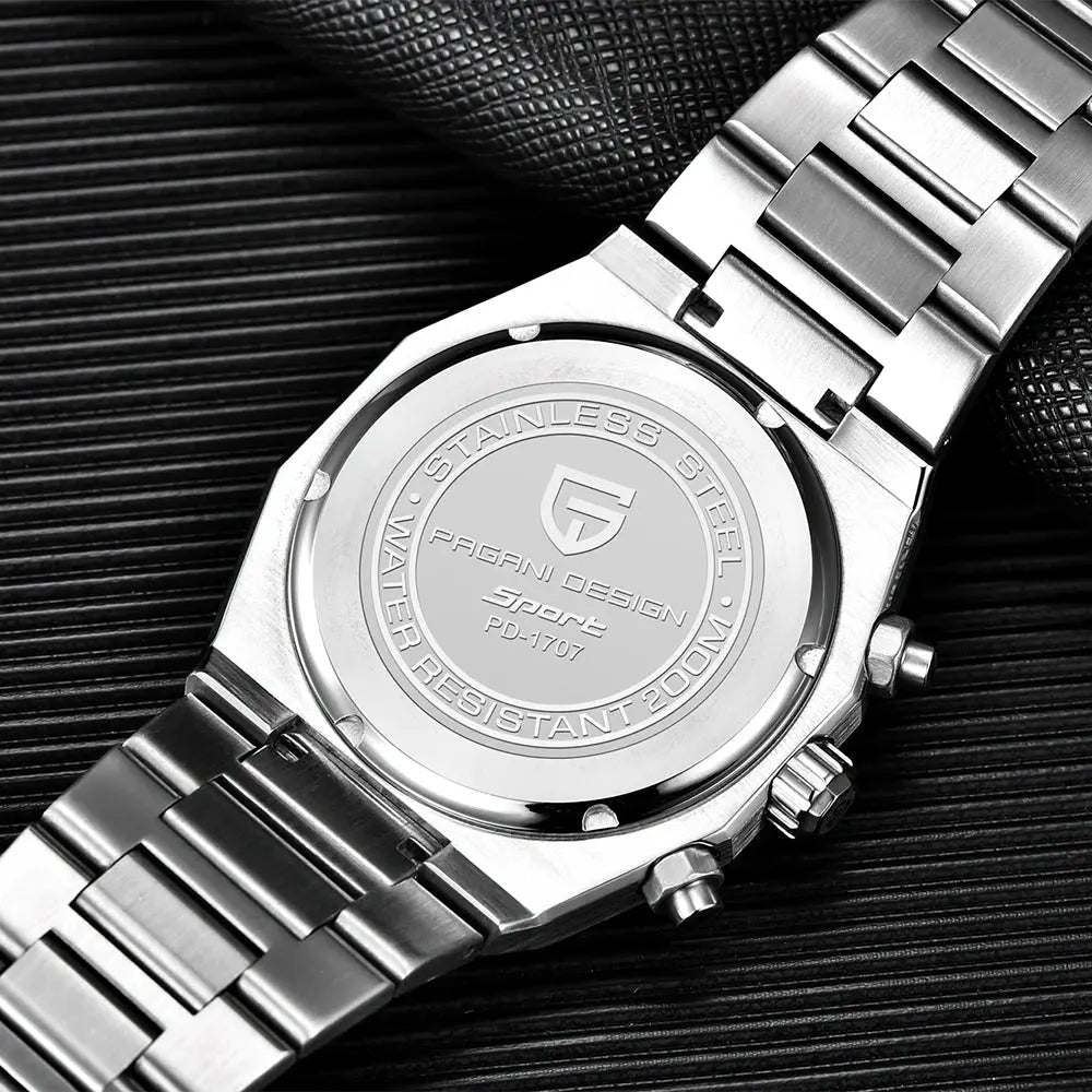 Sapphire Crystal Luminous Stainless Steel 200m Waterproof Watch - Inspirational Watches