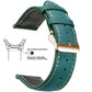 Vintage Quick-Release Genuine Leather Watch Strap