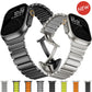 Titanium and Silicone Apple Watch Strap
