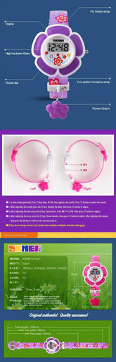 Flower Electronic Kids Watch Inspirational Watches
