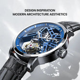 Tourbillon Luxury Skeleton Manual Mechanical Inspirational Watches