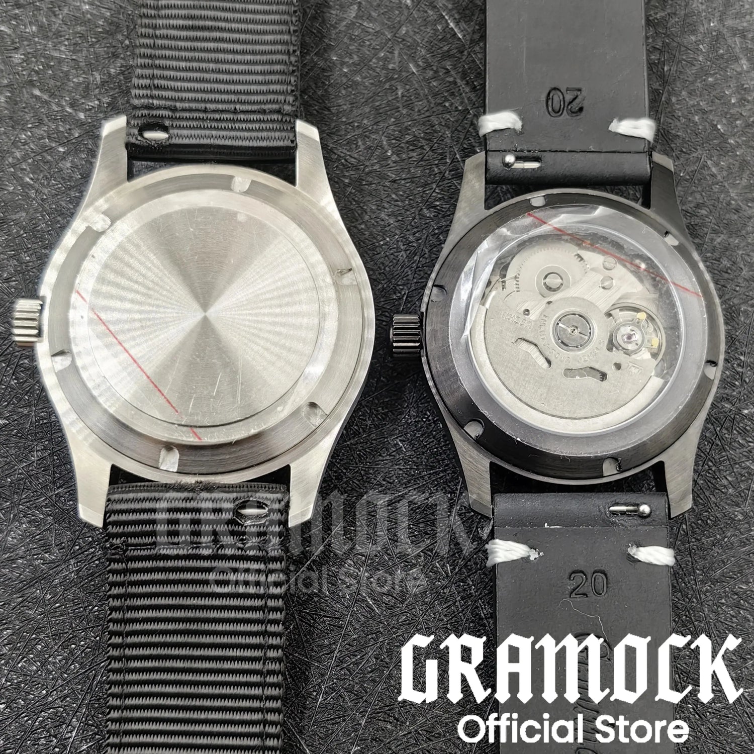 Retro Watch 200m Waterproof Leather Bracelet Domed Sapphire Pilot Dive - Inspirational Watches