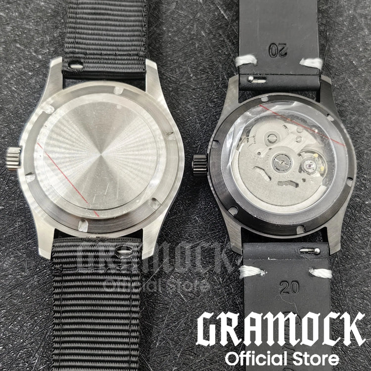 Retro Watch 200m Waterproof Leather Bracelet Domed Sapphire Pilot Dive - Inspirational Watches