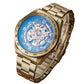 Retro Skeleton Automatic Watch – Vintage Mechanical Design