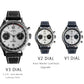 Mechanical Chronograph Panda Wristwatch Air Force Sapphire Waterproof Inspirational Watches