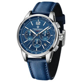 Chronograph Japan Vk63 Sport Quartz Wristwatch Sapphire Date 100m Waterproof - Inspirational Watches
