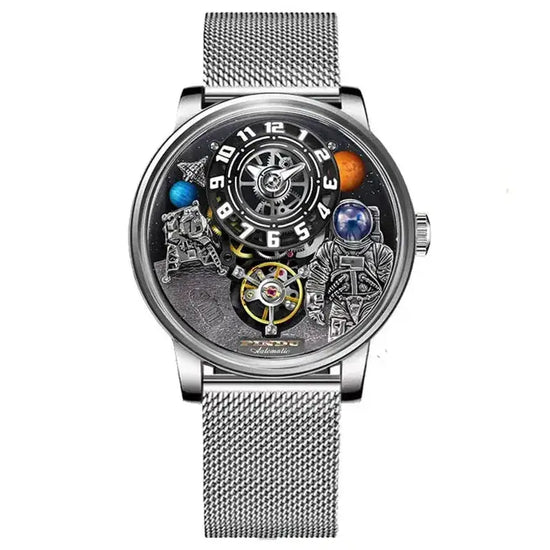 Space Series Unique Design Three-dimensional Dial Mechanical Watch - Inspirational Watches