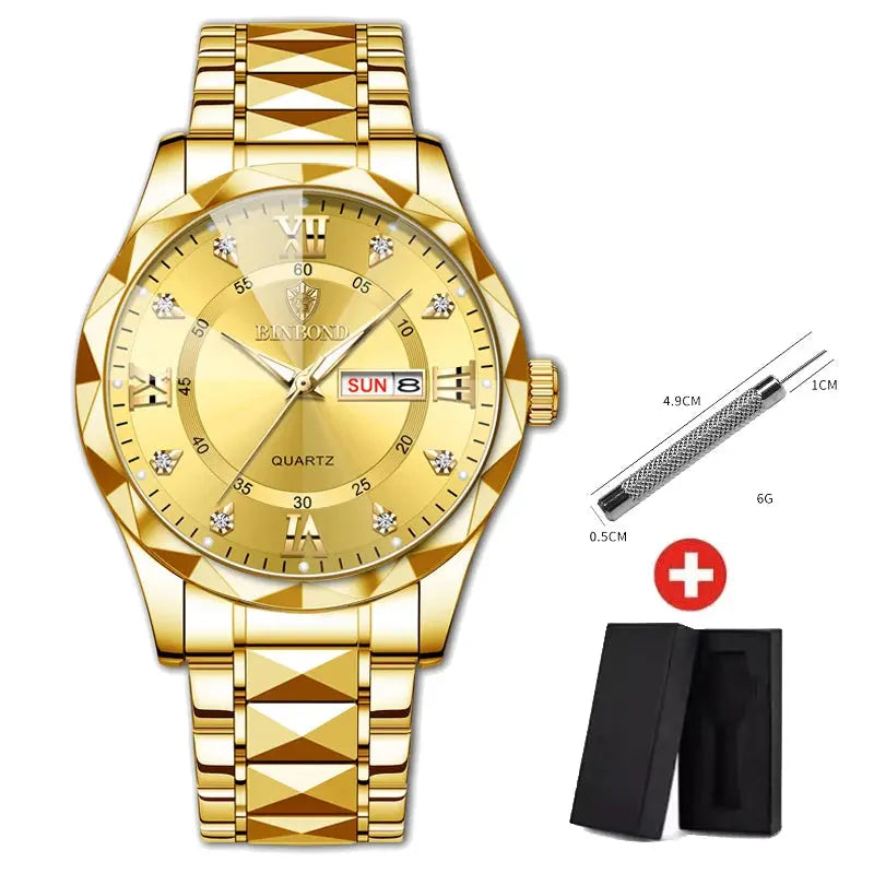 Original Waterproof Luminous Dual Calendar Watch Inspirational Watches