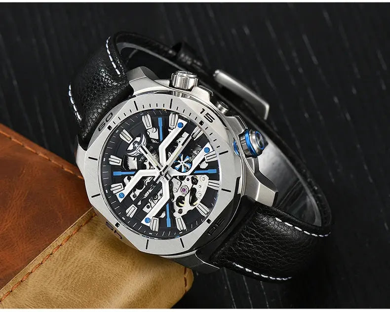 Yelang Men Dress Watch 44mm Vintage Dial Retro Business Luxury Sapphire Japan 8N40 Automatic Mechanical Waterproof 30Bar Reloj Inspirational Watches