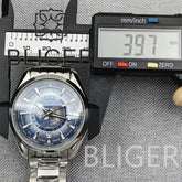 Time Earth Map Mechanical Sapphire Crystal Waterproof Luminous Inspirational Watches