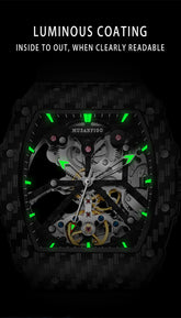 Fully automatic skeleton mechanical watch, fashionable personality, luxury hot men&