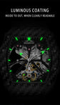 Fashionable Fully automatic skeleton mechanical watch Inspirational Watches