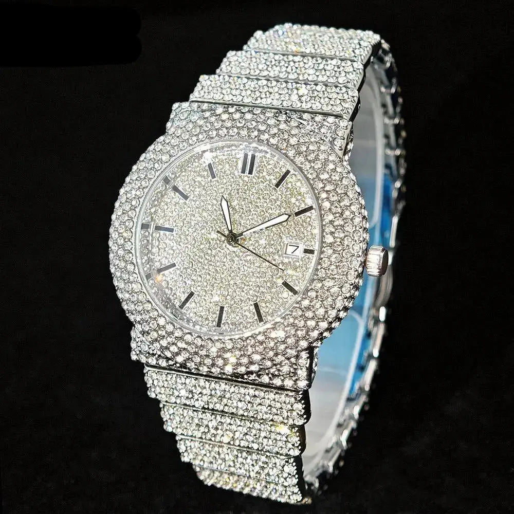 Iced Out Watch Fashion Hip Hop Full Diamond - Inspirational Watches