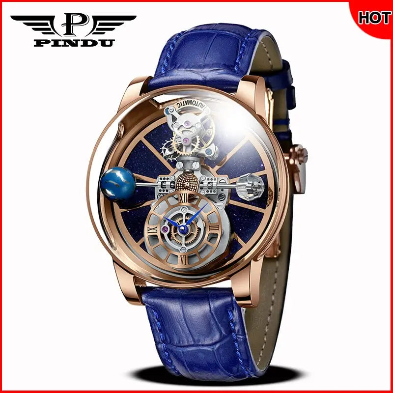 Diamond Tourbillion Astronomy waterproof Watch Inspirational Watches
