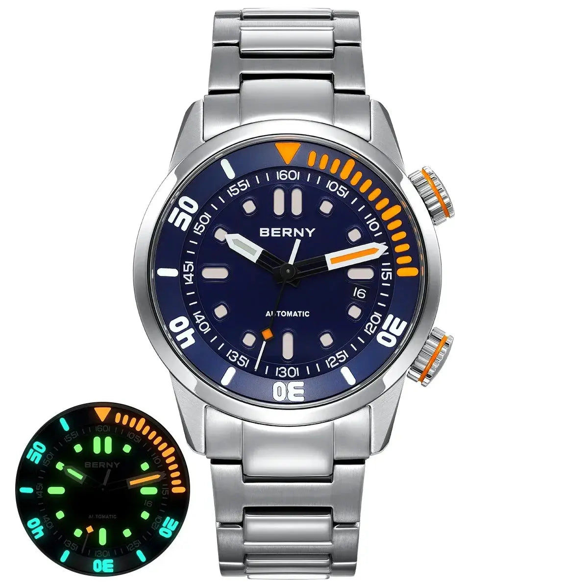 Automatic Dive Super Luminous Sapphire Swim Sport Mechanical Inspirational Watches
