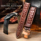 Premium Crocodile-Pattern Leather Watch Strap