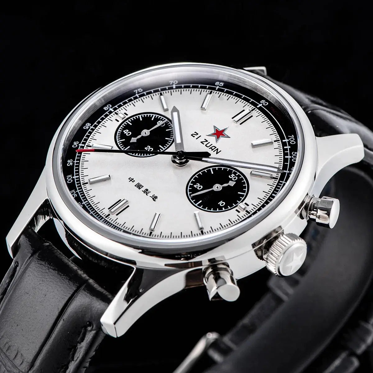 1963 Panda Pilot Chronograph Watch Air Force Sapphire - Inspirational Watches